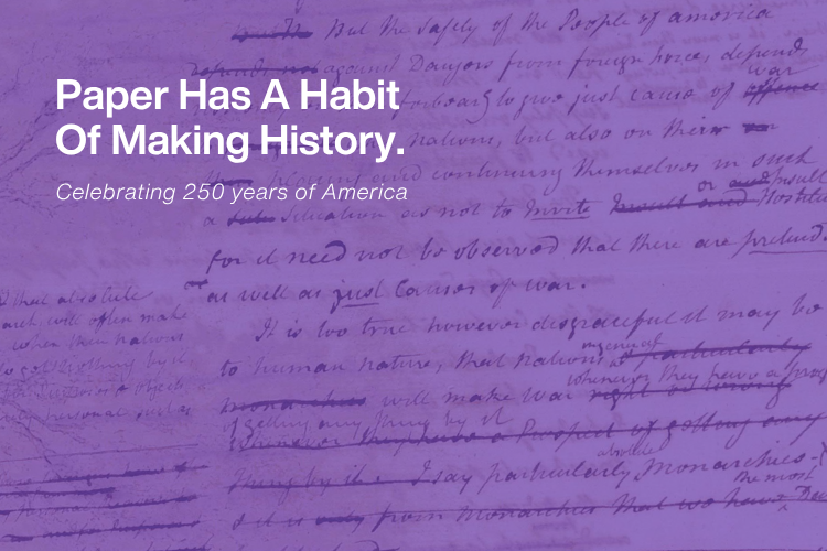 How Paper Helped Shape America's First 250 Years